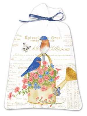Lavender Drawer Sachet 13-497 Bluebirds Watering Can