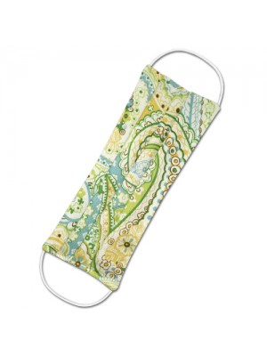 Face Mask M-007 Lime Paisley