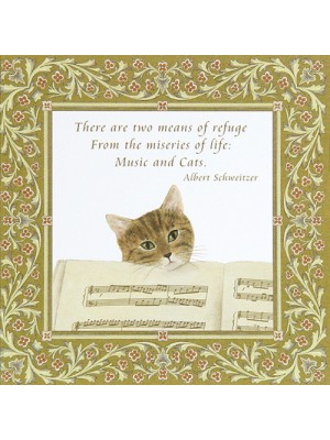 Enclosure Cards with Envelopes 22-402 Music & Cats