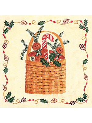 Enclosure Cards with Envelopes 22-75 Gingerbread Boy Basket