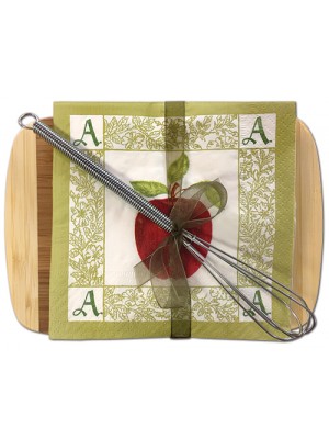 Cutting Board with Cocktail Napkins 35-47AA Apple